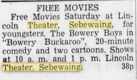 Lincoln Theatre - Dec 21 1951 Article (newer photo)
